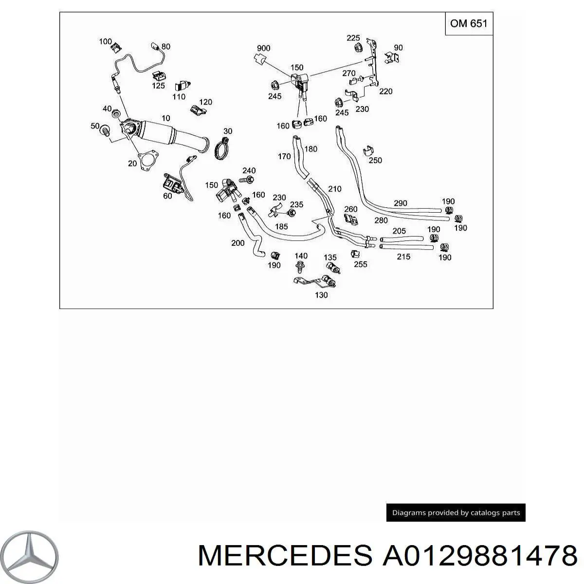  Mercedes A0129881478 precio, desde 1,30 EUR