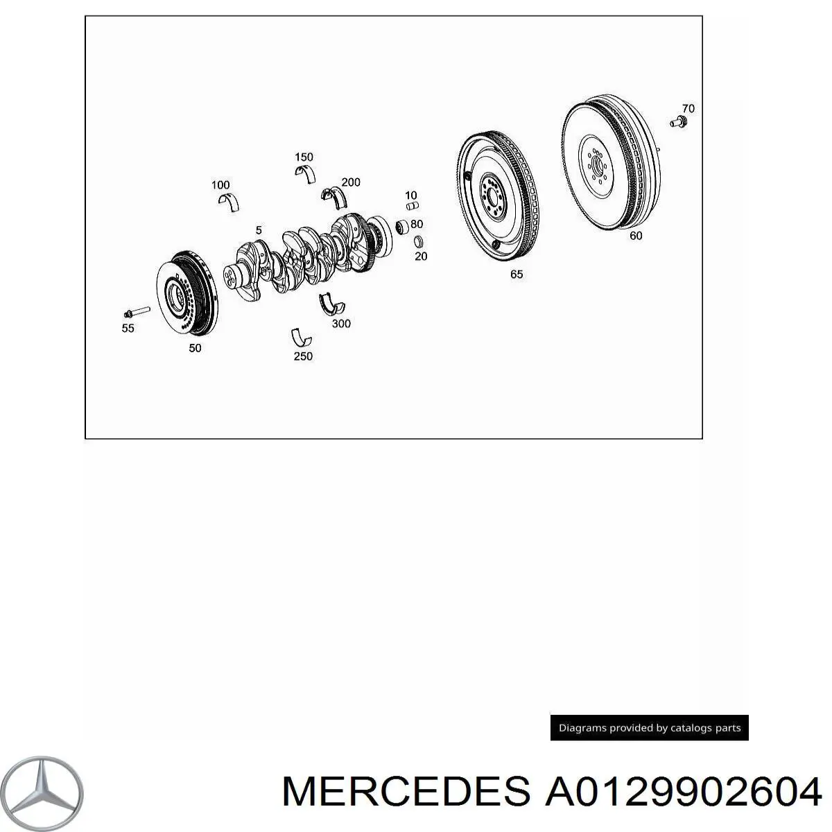 A0129902604 Mercedes perno de volante