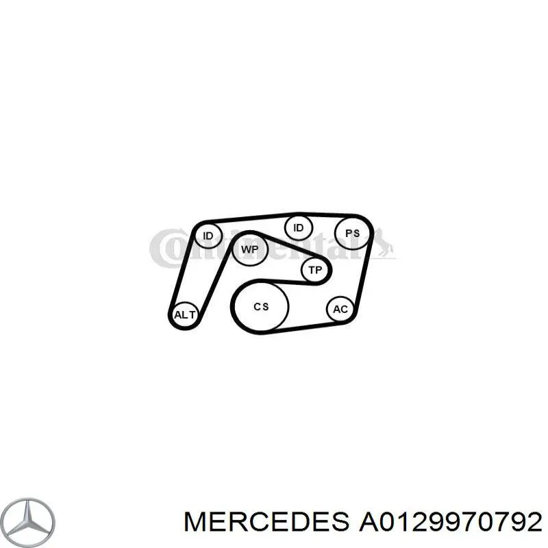 Comprar A0129970792 Mercedes Correa trapezoidal