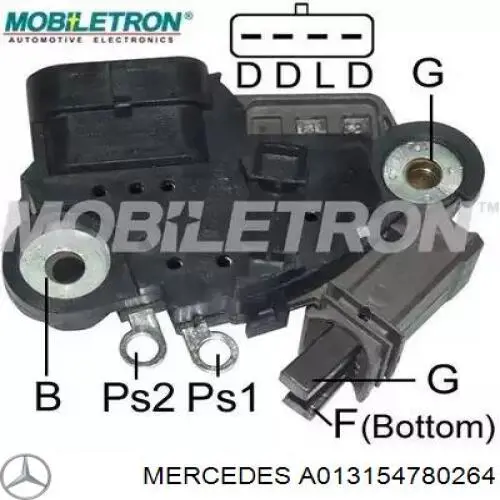 A013154780264 Mercedes alternador