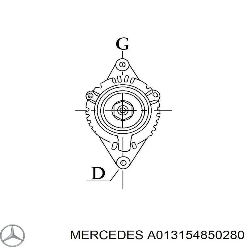 013154850288 Mercedes Alternador de coche