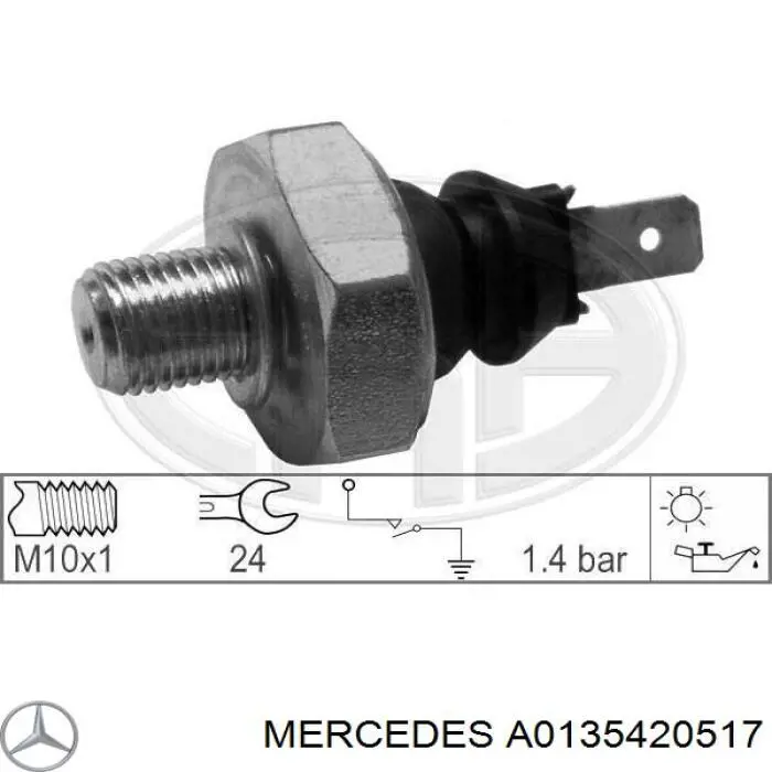 A0135420517 Mercedes sensor de presión de aceite