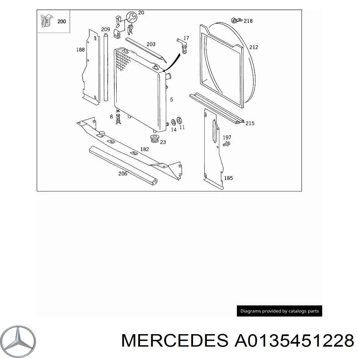  Mercedes A0135451228 precio, desde 10,35 EUR
