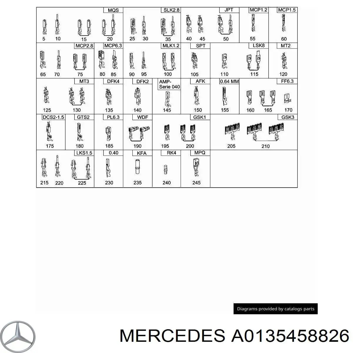  Mercedes A0135458826 precio, desde 6,43 EUR