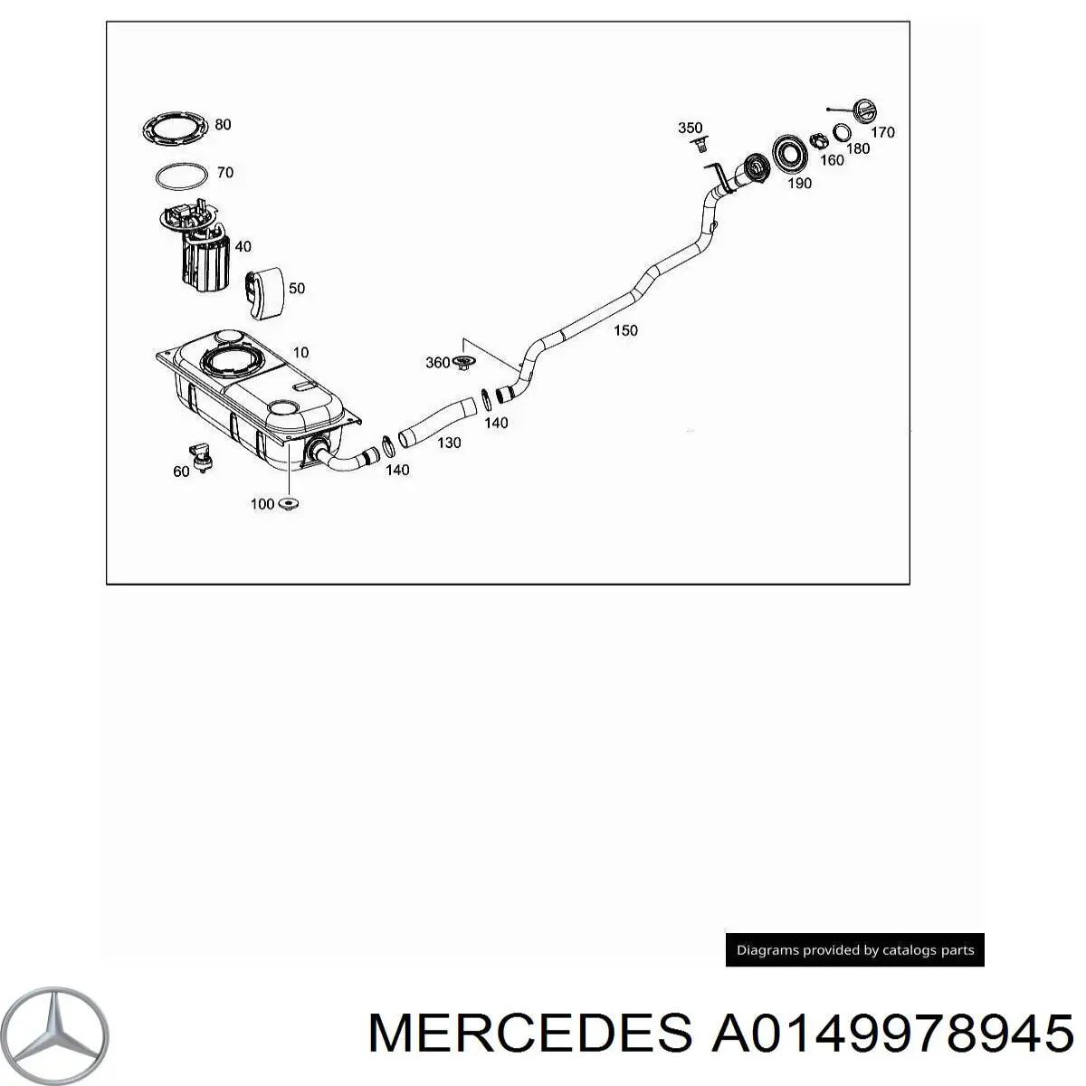 Sello de la bomba de combustible Mercedes A0149978945 precio, desde 18,57 EUR