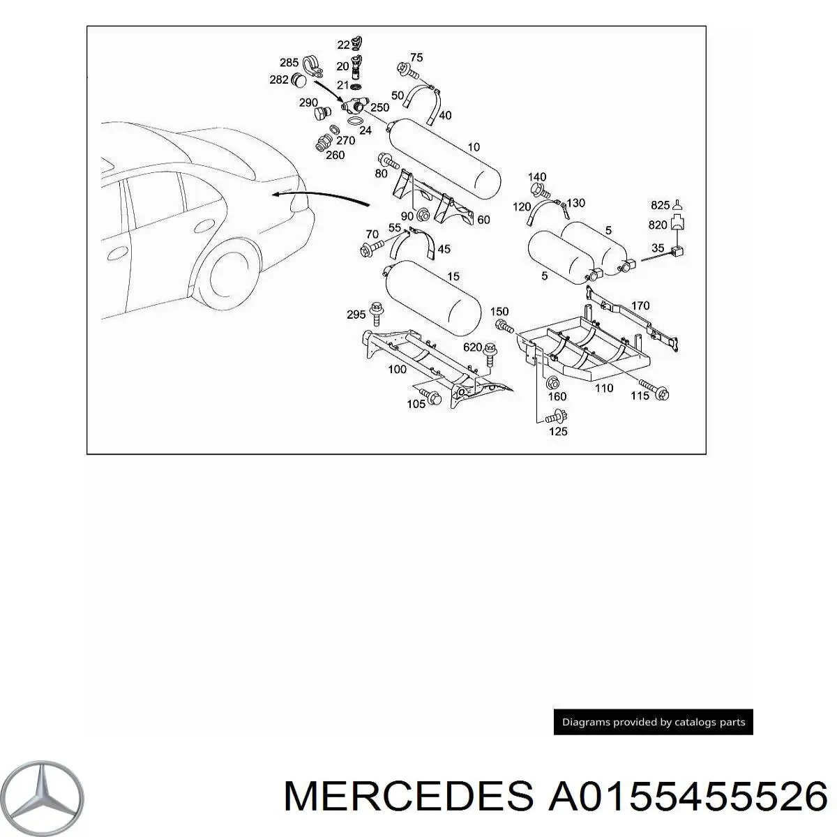 A0155455526 Mercedes 
