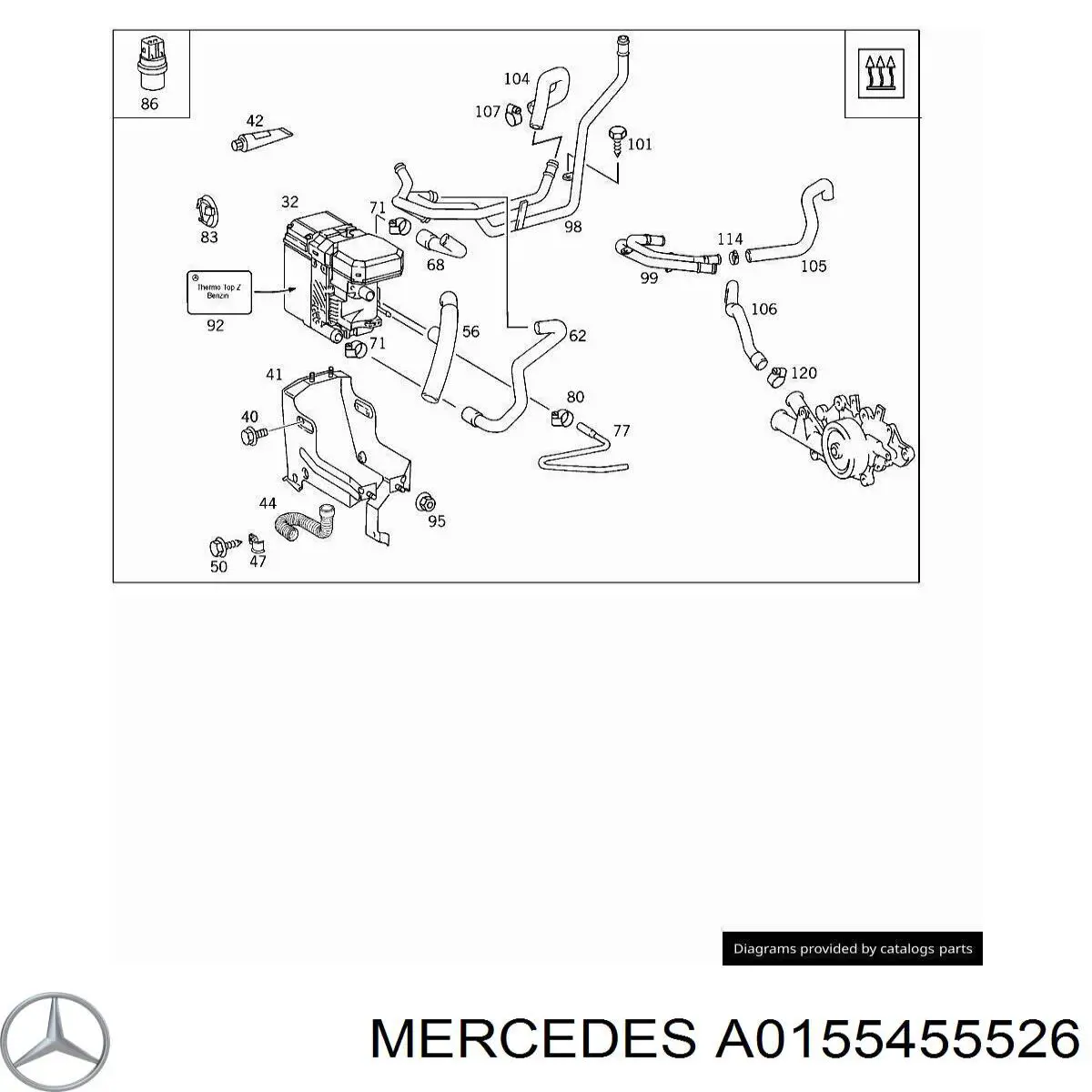  Mercedes A0155455526 precio, desde 6,81 EUR