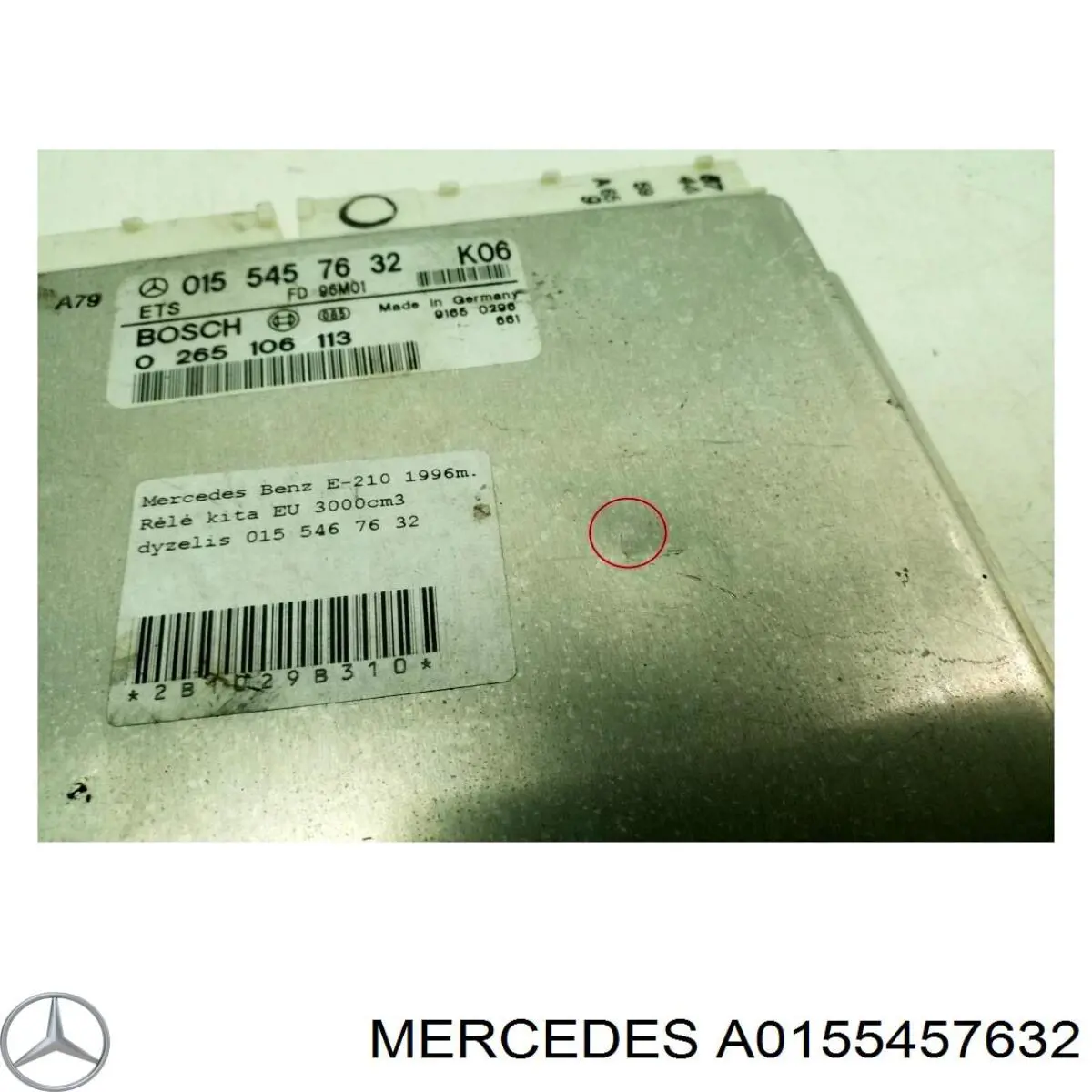 A0155457632 Mercedes unidad de control, dinámica frenado / dinámica