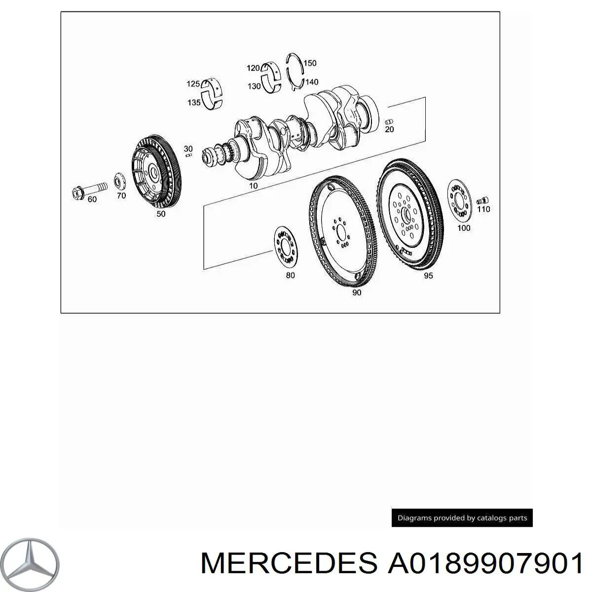 Comprar A0189907901 Mercedes Perno de la polea del cigüeñal
