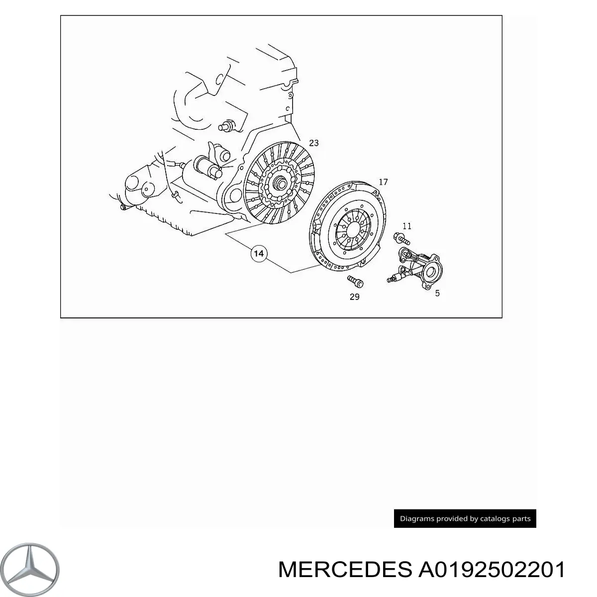 A0192502201 Mercedes embrague