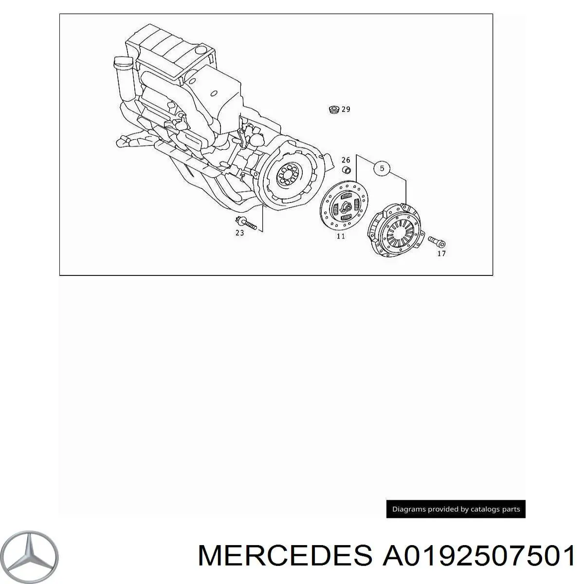 A0192507501 Mercedes embrague