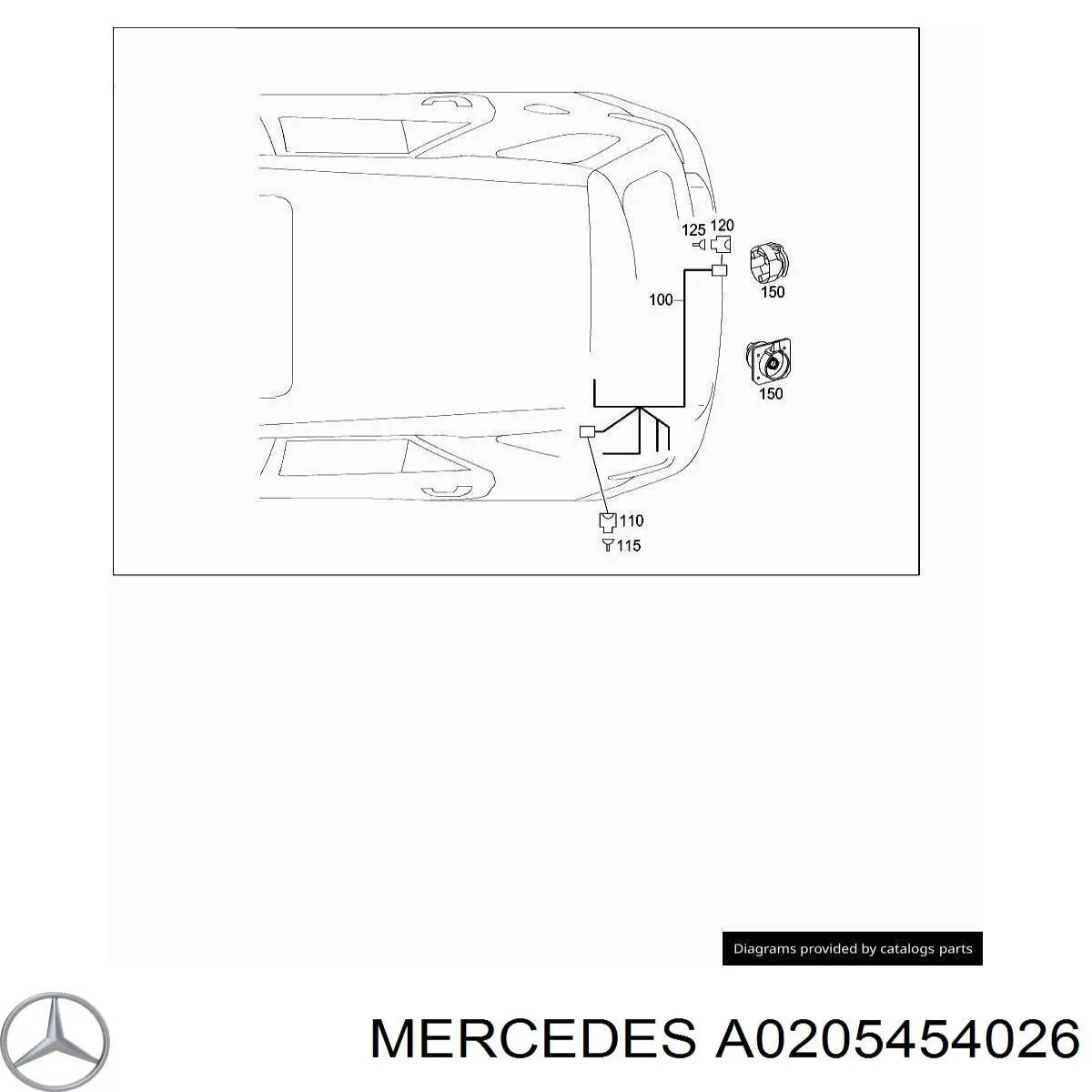 A0205454026 Mercedes 