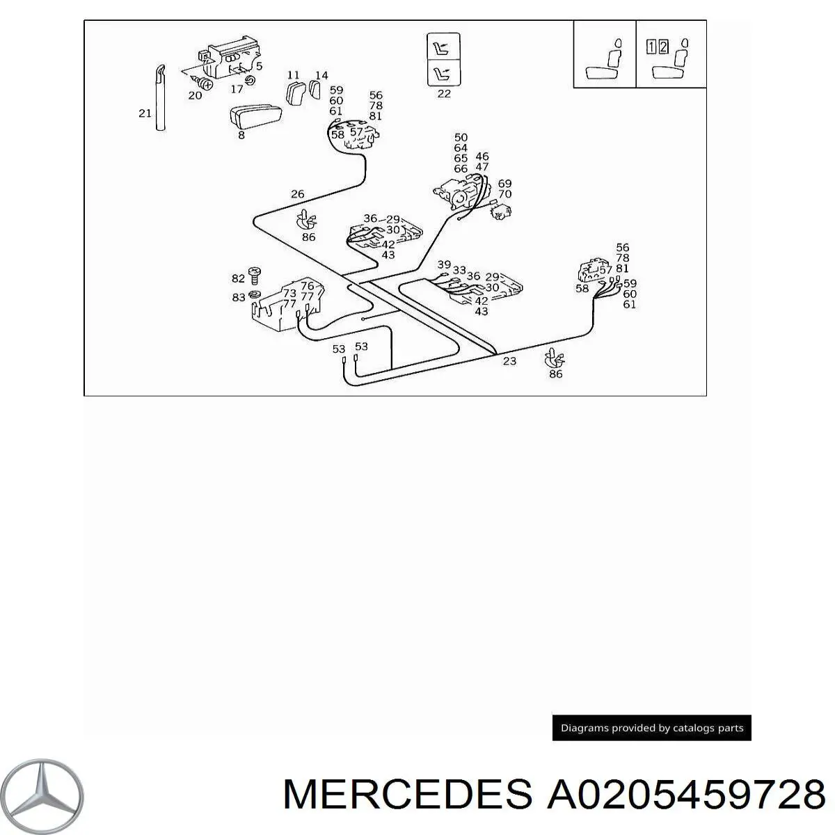  Mercedes A0205459728 precio, desde 9,35 EUR