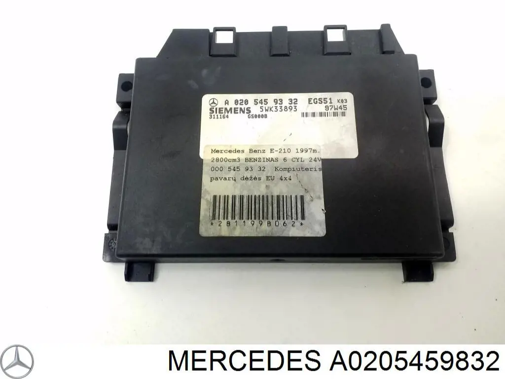 Módulo de control electrónico de la transmisión automática Mercedes A0205459832 precio, desde 110,35 EUR
