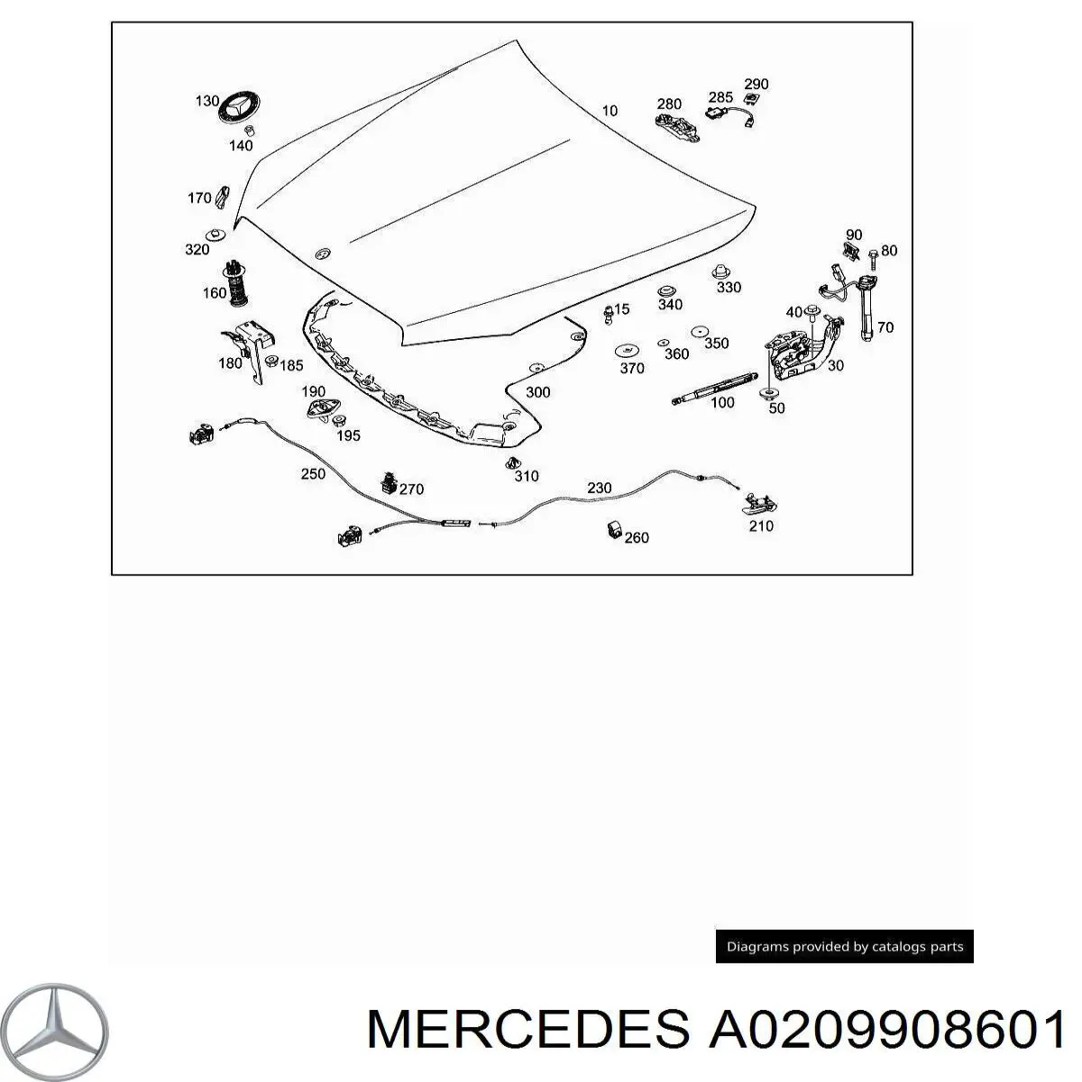  Mercedes A0209908601 precio, desde 4,11 EUR