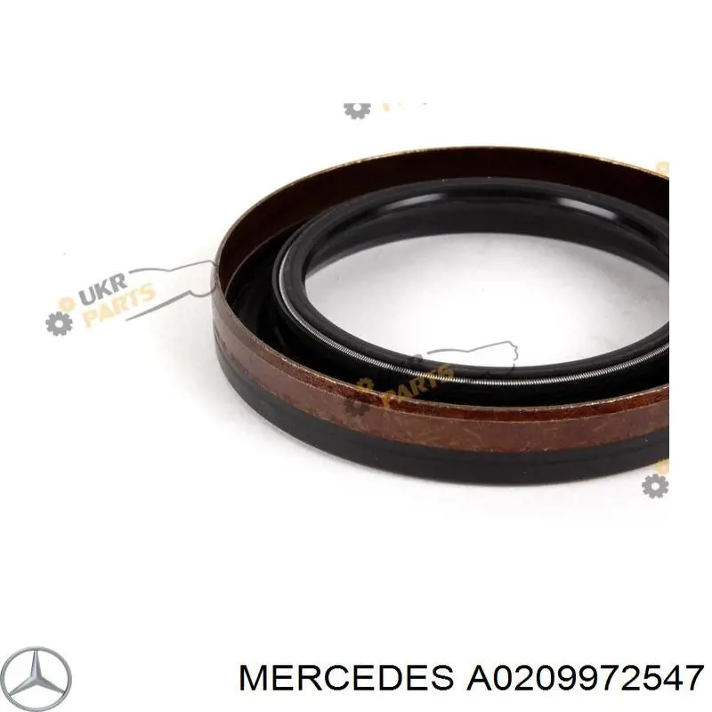 A0209972547 Mercedes anillo retén, diferencial eje trasero