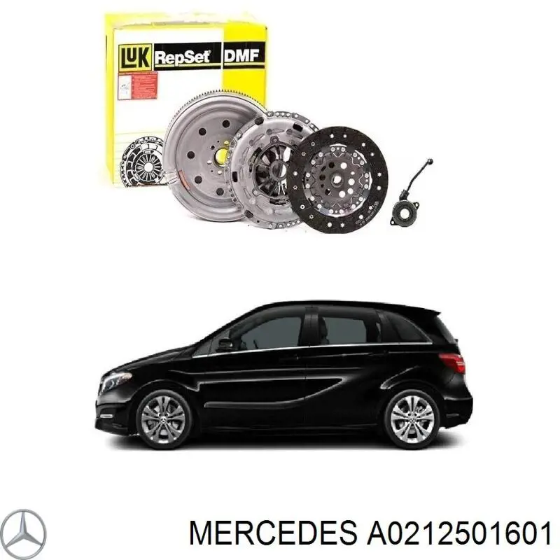 A0212501601 Mercedes kit de embrague (3 partes)