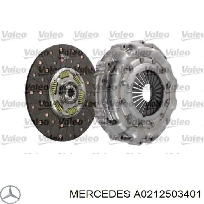 A0212503401 Mercedes kit de embrague (3 partes)