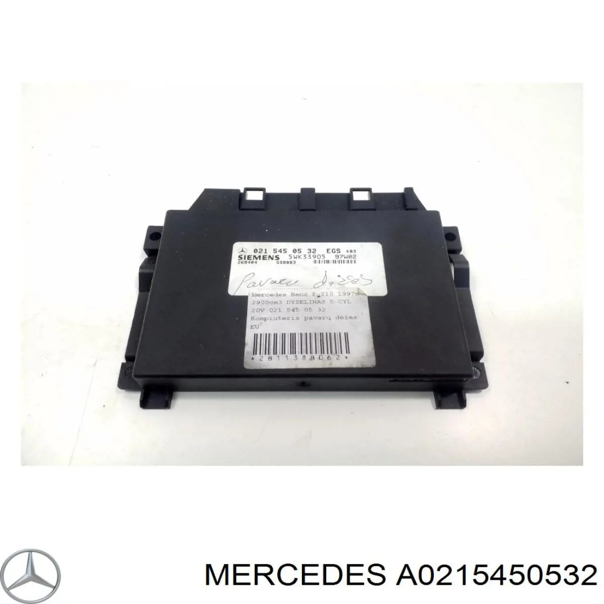 Módulo de control electrónico de la transmisión automática Mercedes A0215450532 precio, desde 58,08 EUR