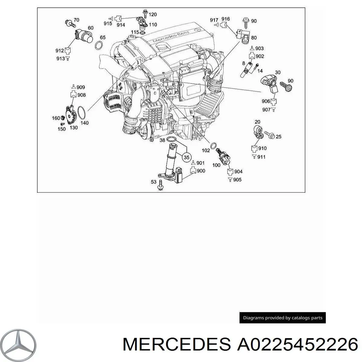  Mercedes A0225452226 precio, desde 14,95 EUR