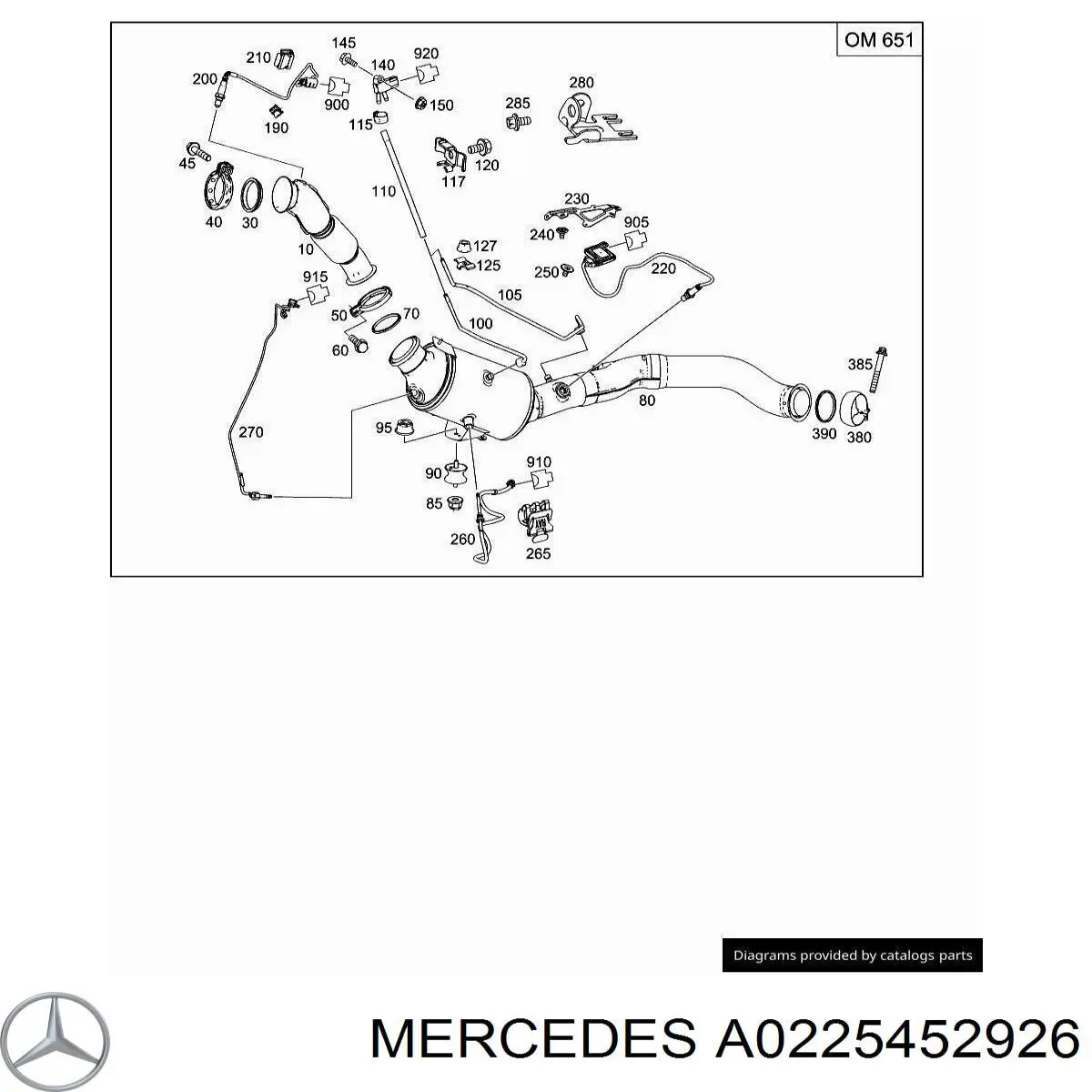  Mercedes A0225452926 precio, desde 15,19 EUR
