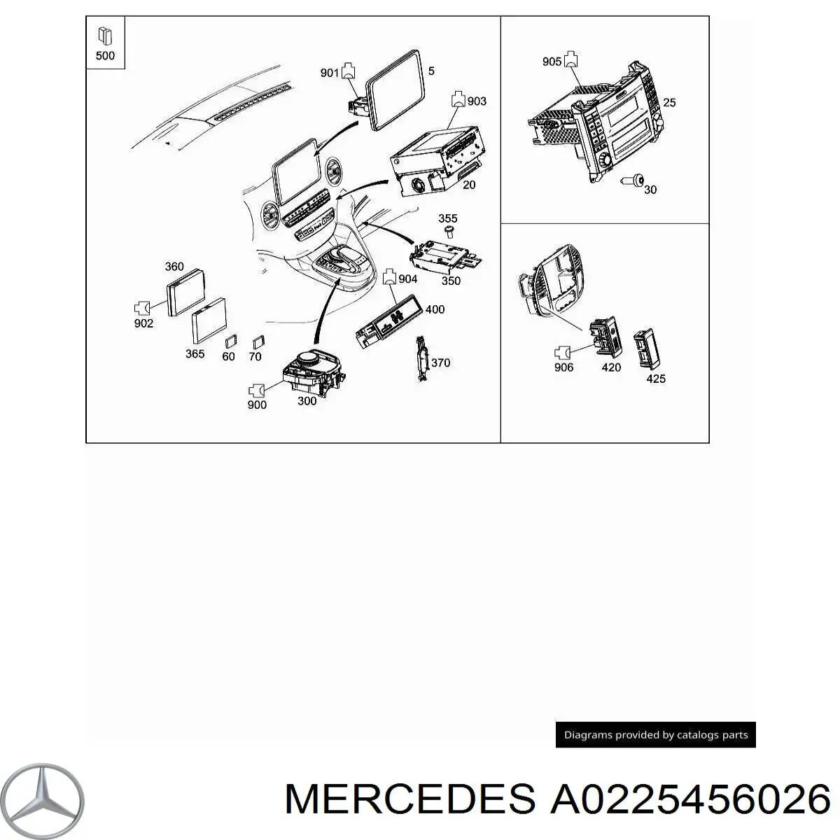  Mercedes A0225456026 precio, desde 14,37 EUR