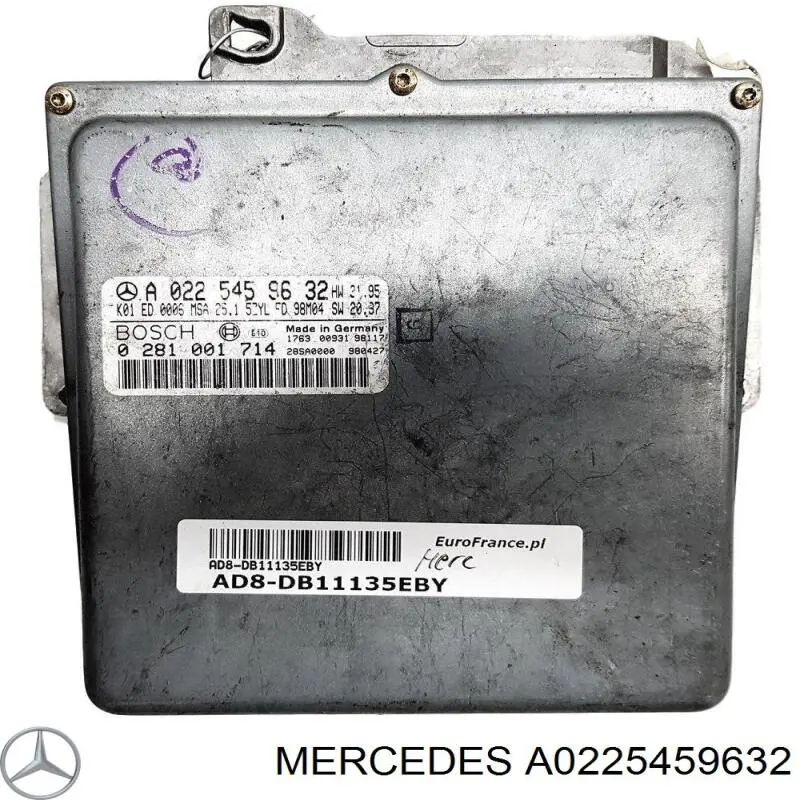 A0225459632 Mercedes Centralina Del Motor