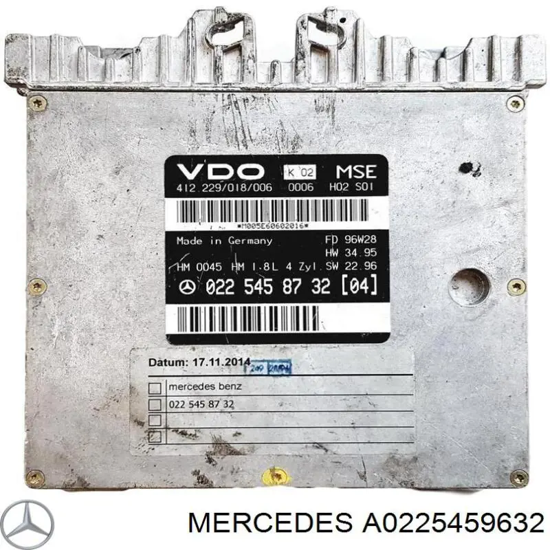 Unidad de control del motor  Mercedes A0225459632 precio, desde 116,16 EUR
