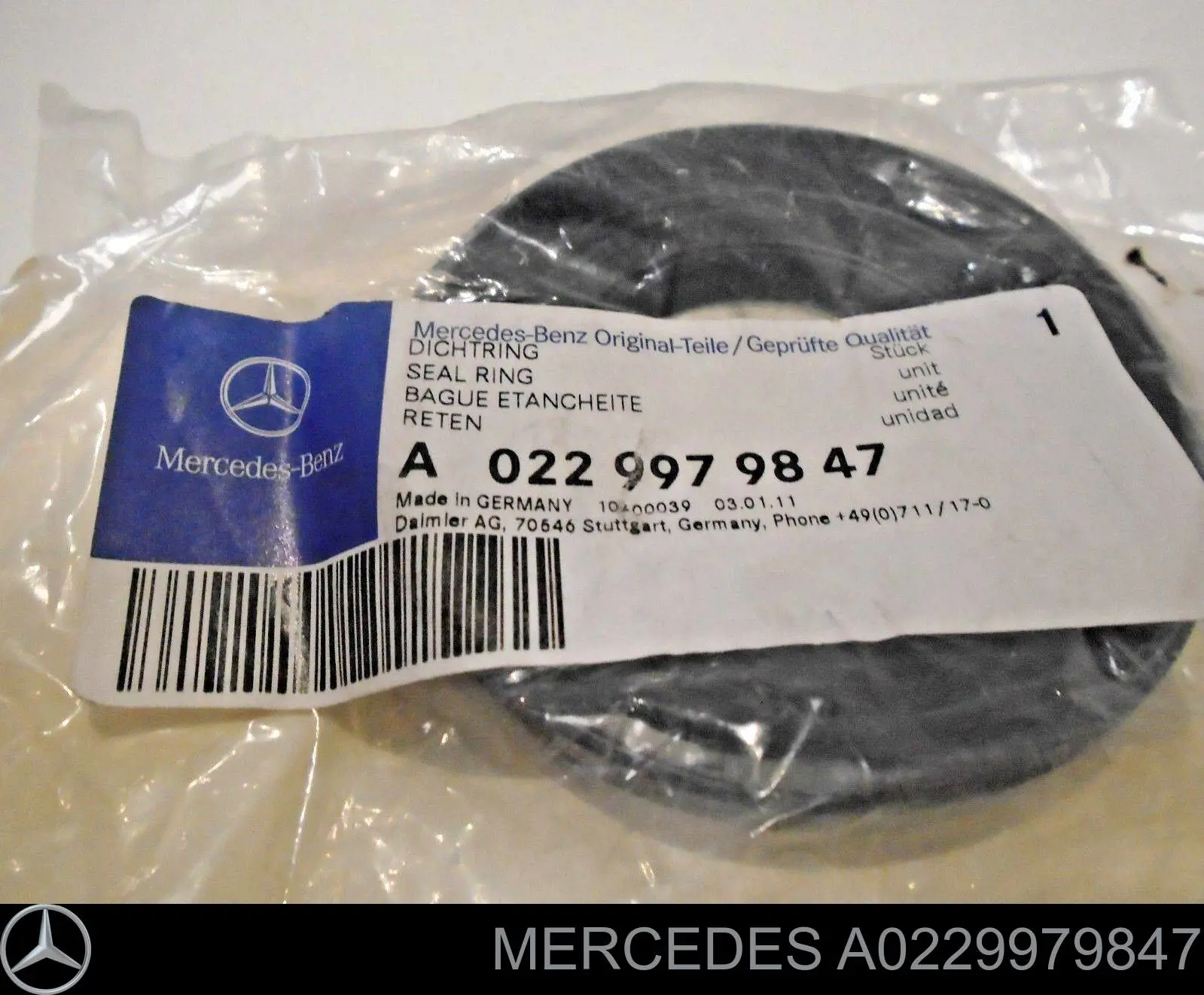 Comprar A0229979847 Mercedes Retén interior del semieje trasero
