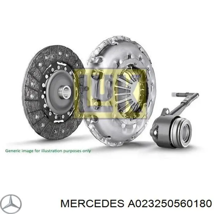 0232507201 Mercedes kit de embrague (3 partes)