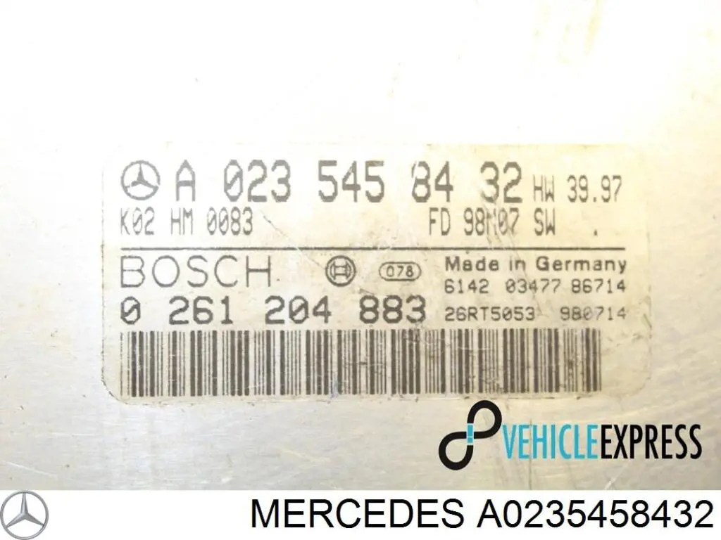 Unidad de control del motor  Mercedes A0235458432 precio, desde 116,16 EUR