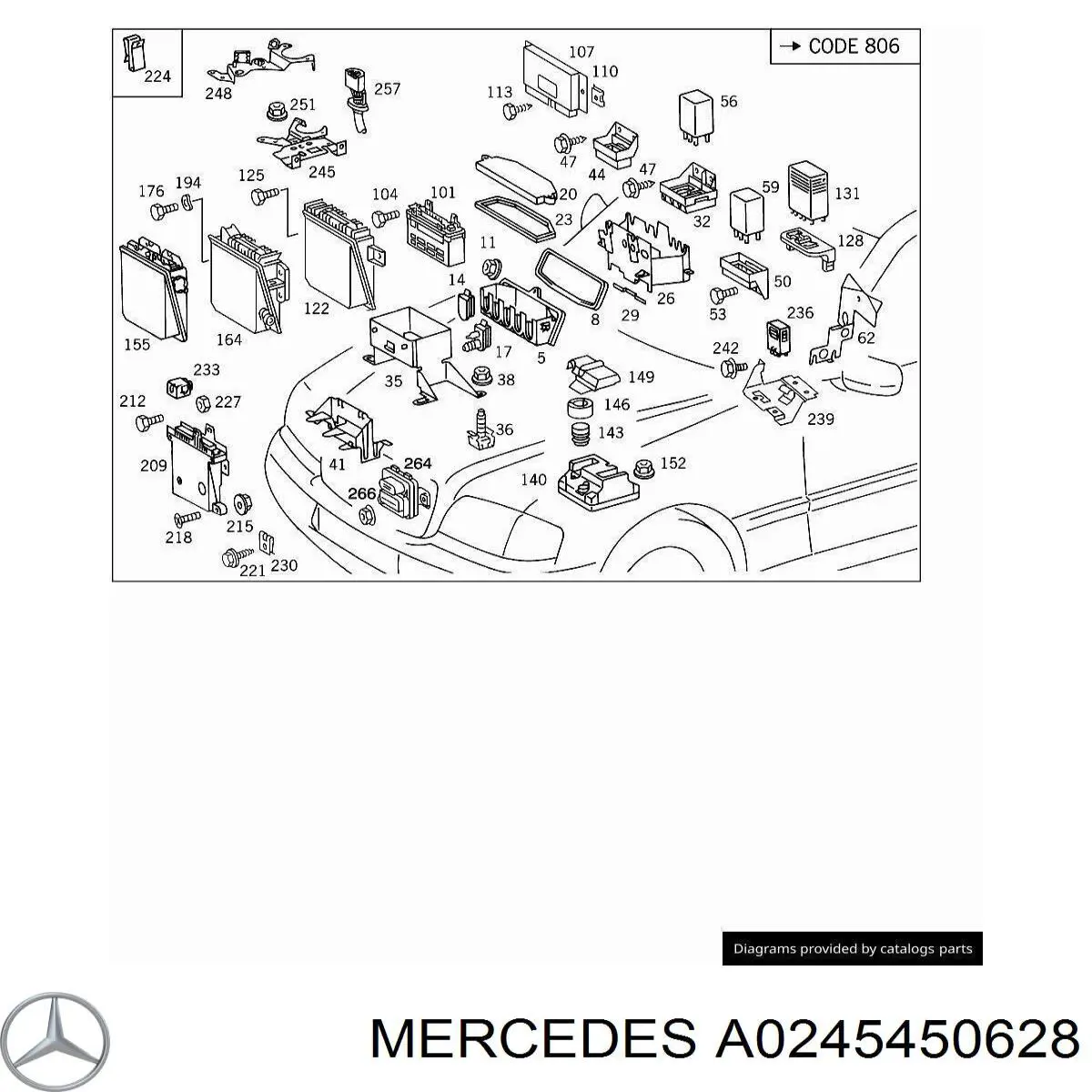 Enchufe corrector de la ECU del motor para Mercedes C (S202)