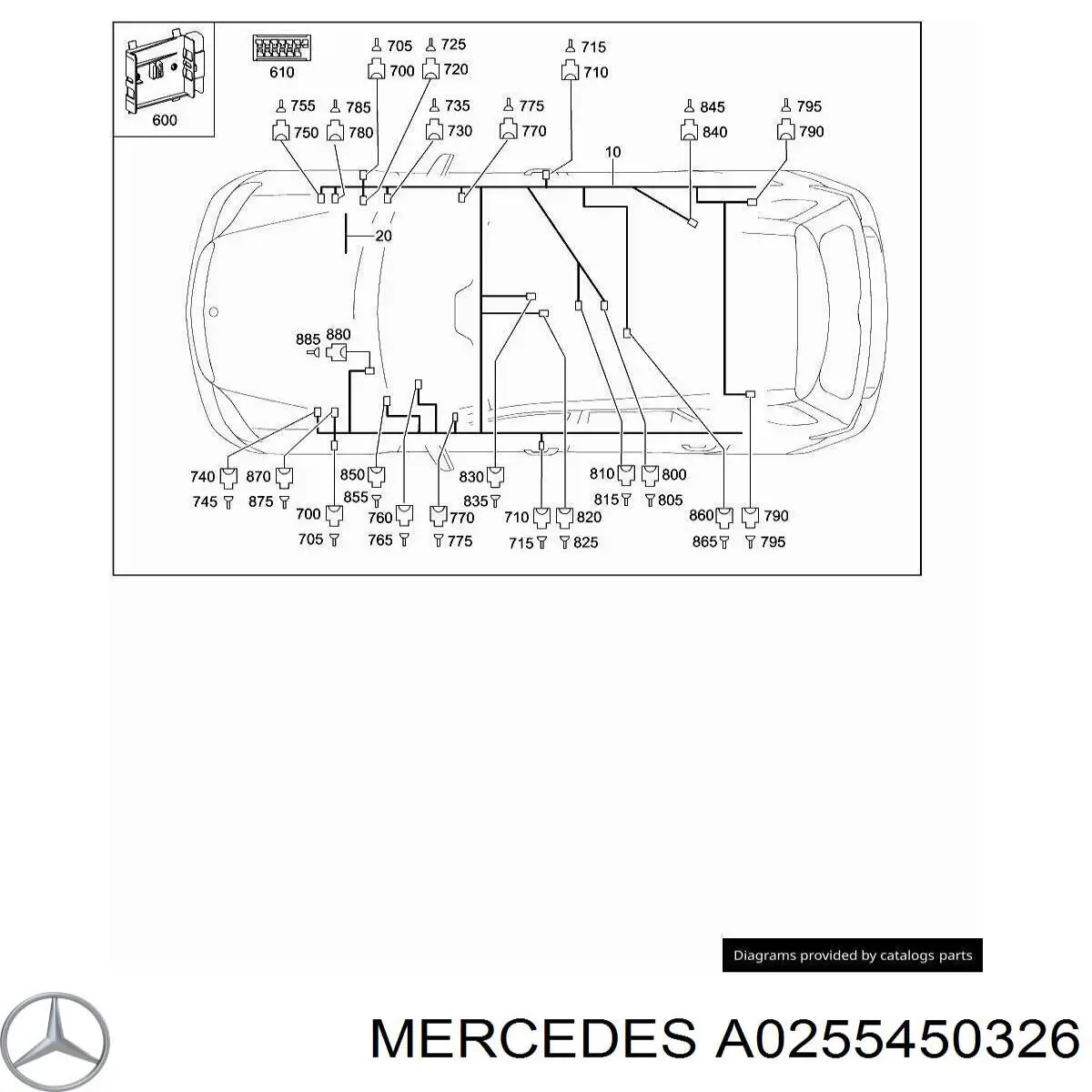  Mercedes A0255450326 precio, desde 4,90 EUR