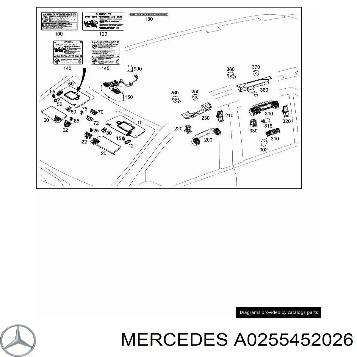  Mercedes A0255452026 precio, desde 6,26 EUR