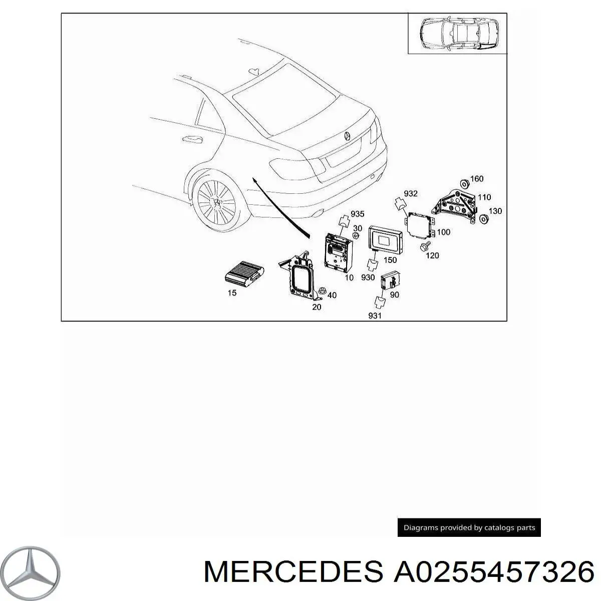  Mercedes A0255457326 precio, desde 6,99 EUR
