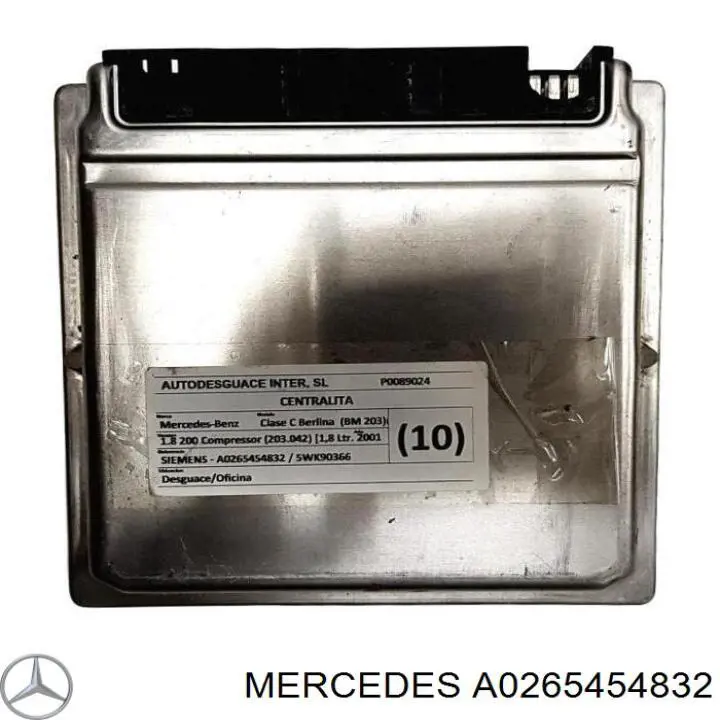 Unidad de control del motor  Mercedes A0265454832 precio, desde 124,87 EUR
