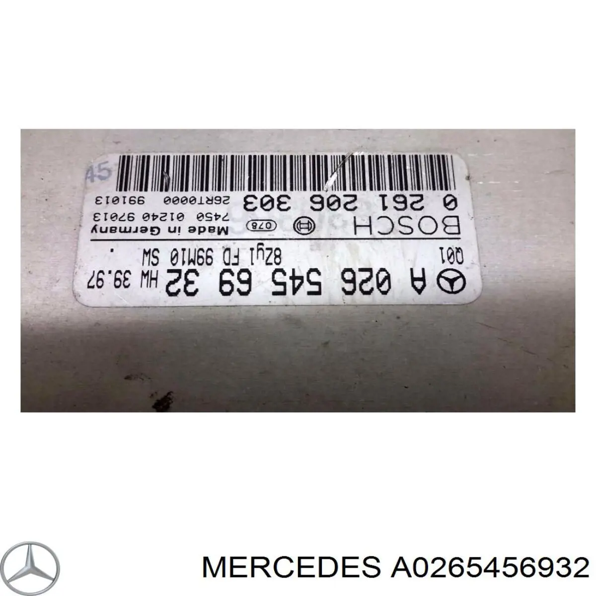 A0265456932 Mercedes módulo de control del motor (ecu)