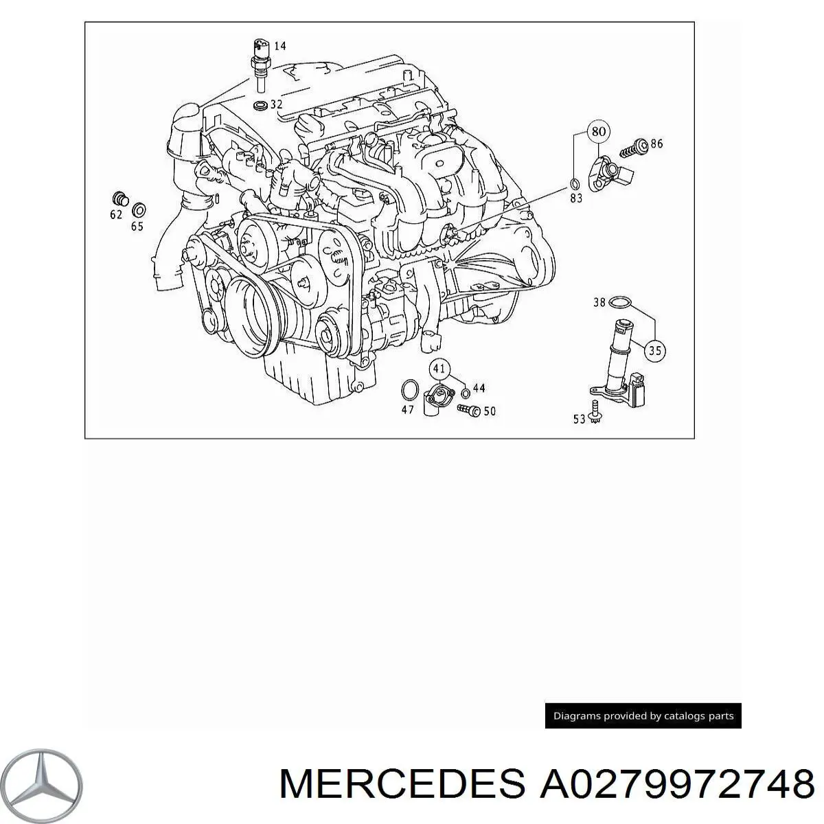 Junta tórica del tubo del intercooler Mercedes A0279972748 precio, desde 1,82 EUR