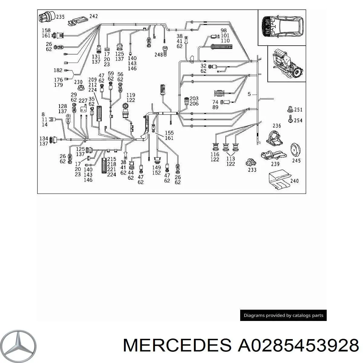  Mercedes A0285453928 precio, desde 8,44 EUR
