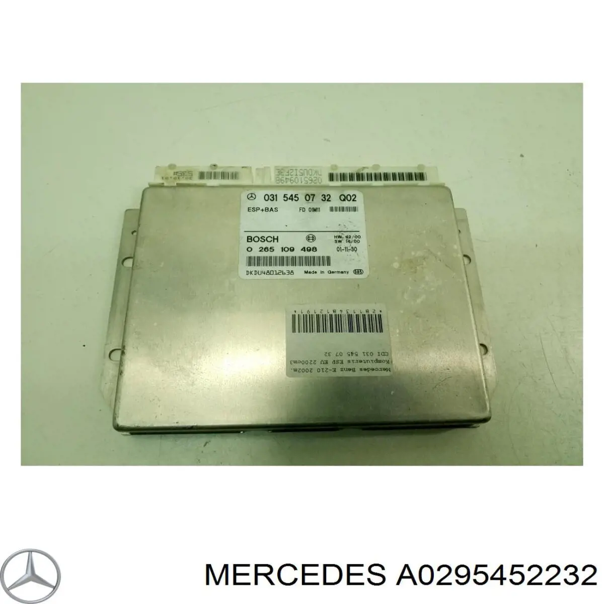 Comprar A0295452232 Mercedes Módulo de control de ESP