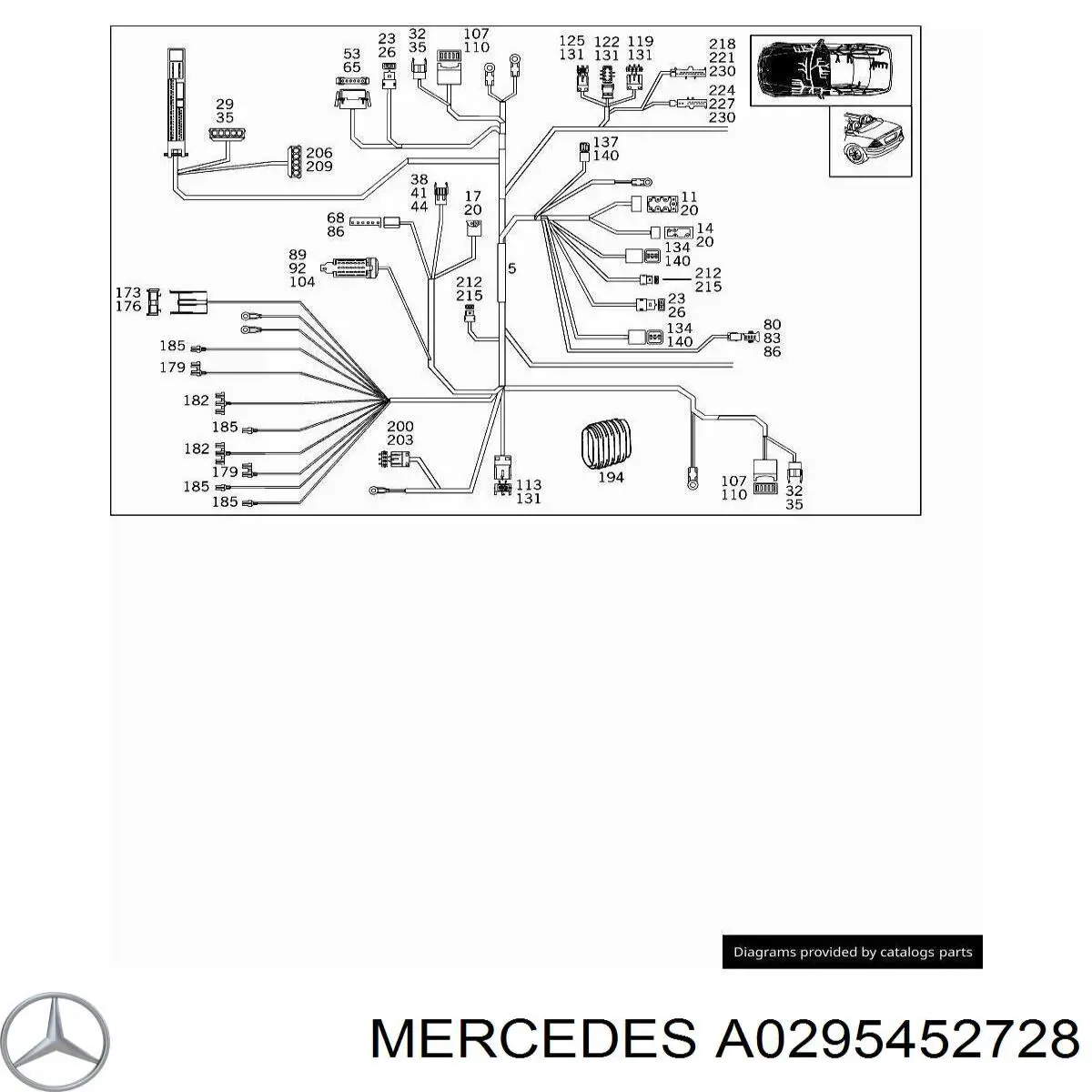  Mercedes A0295452728 precio, desde 6,79 EUR
