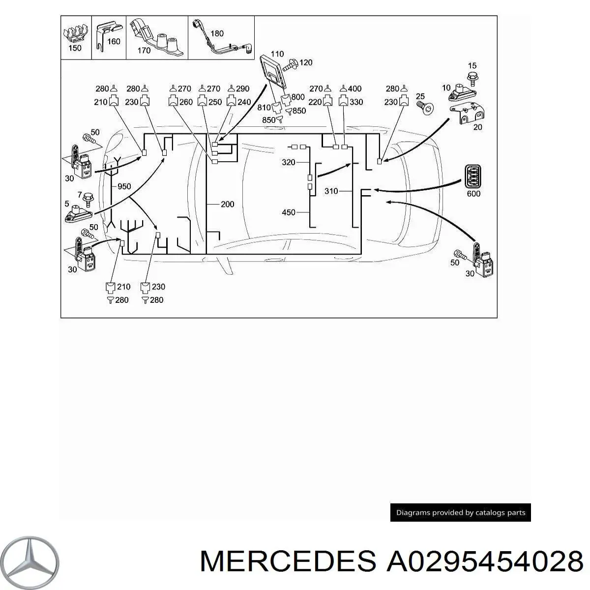  Mercedes A0295454028 precio, desde 9,21 EUR