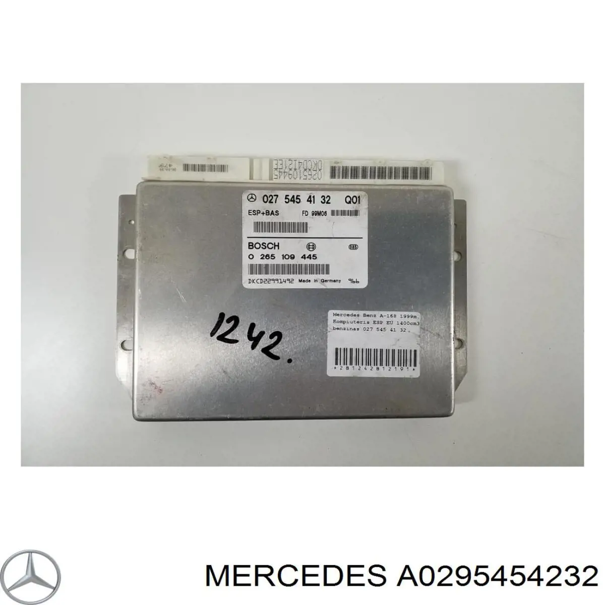 A0295454232 Mercedes módulo de control esp