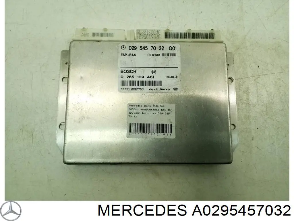 Módulo de control de ESP Mercedes A0295457032 precio, desde 82,76 EUR