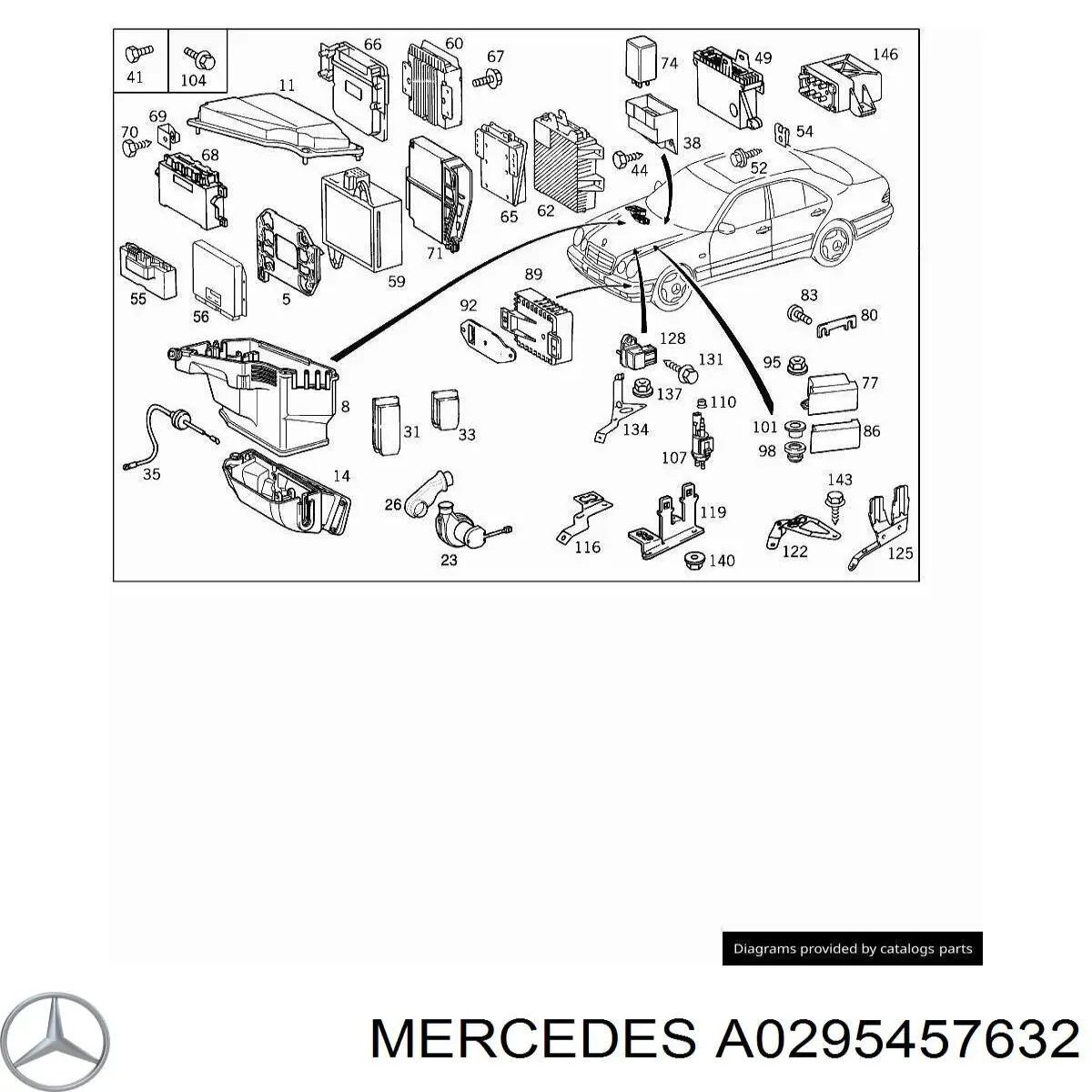 A0225456432 Mercedes módulo de control esp