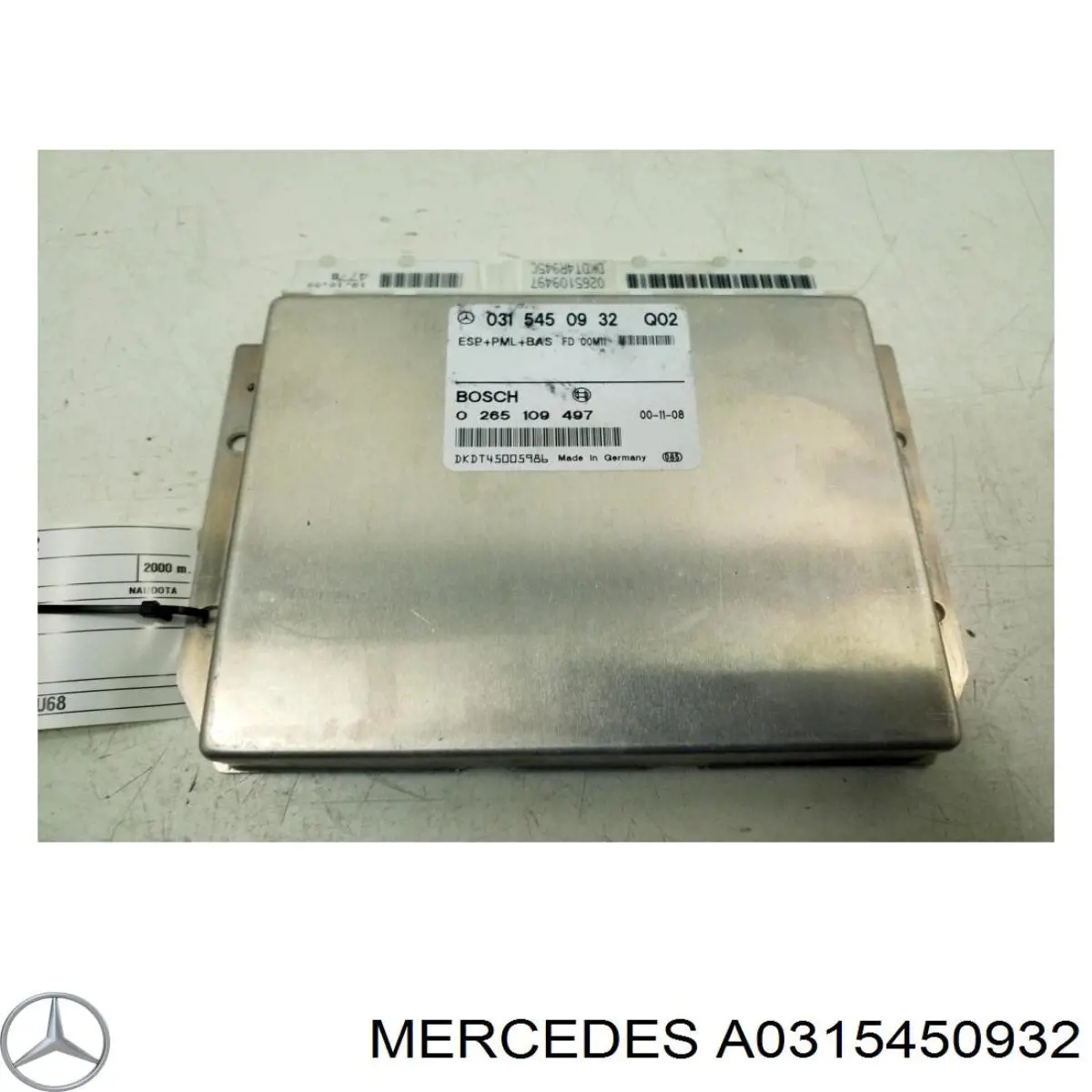 A0315450932 Mercedes módulo de control esp