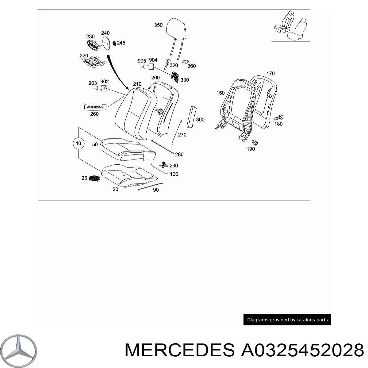  Mercedes 0325452028 precio, desde 4,69 EUR