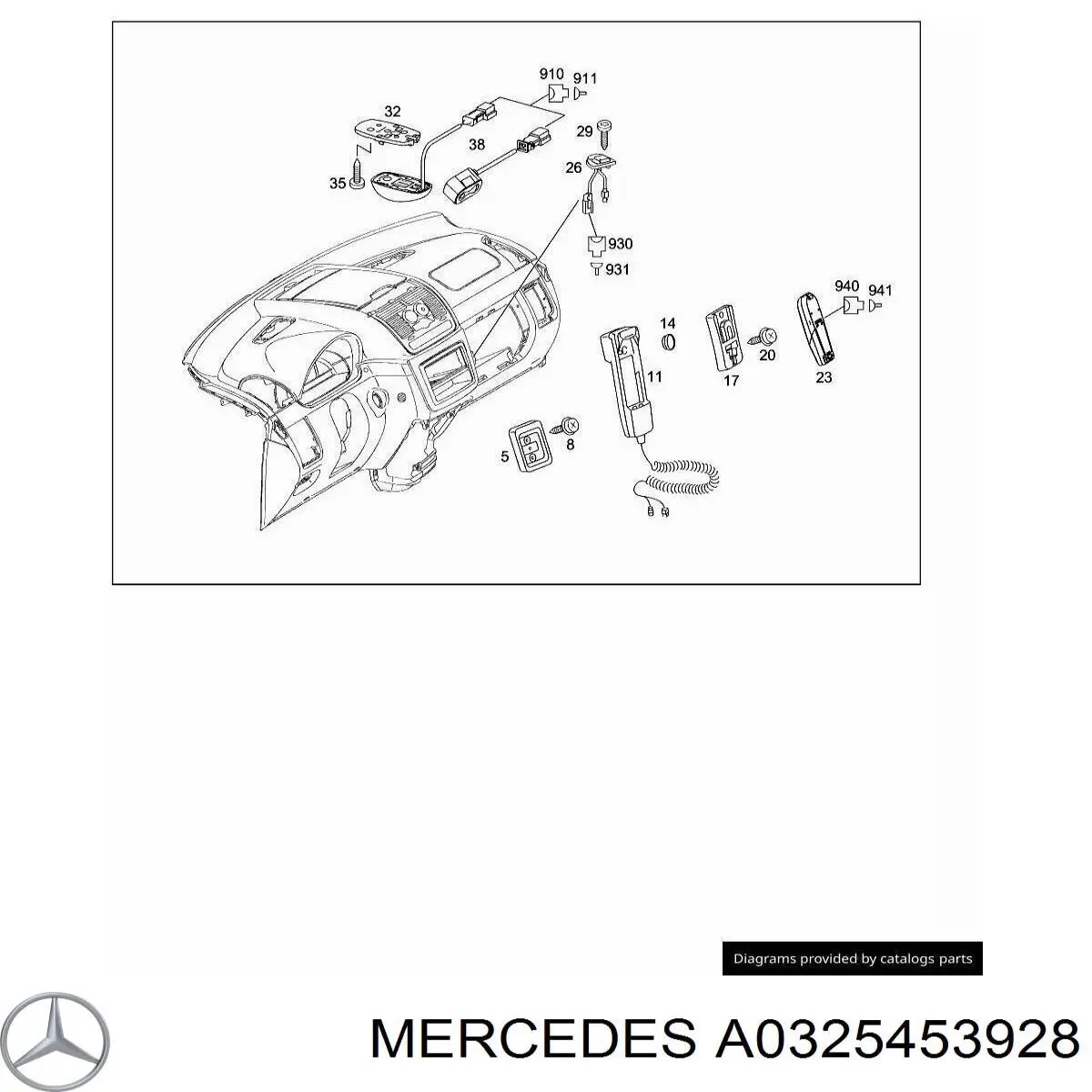Terminal del cable A0165454126 Mercedes