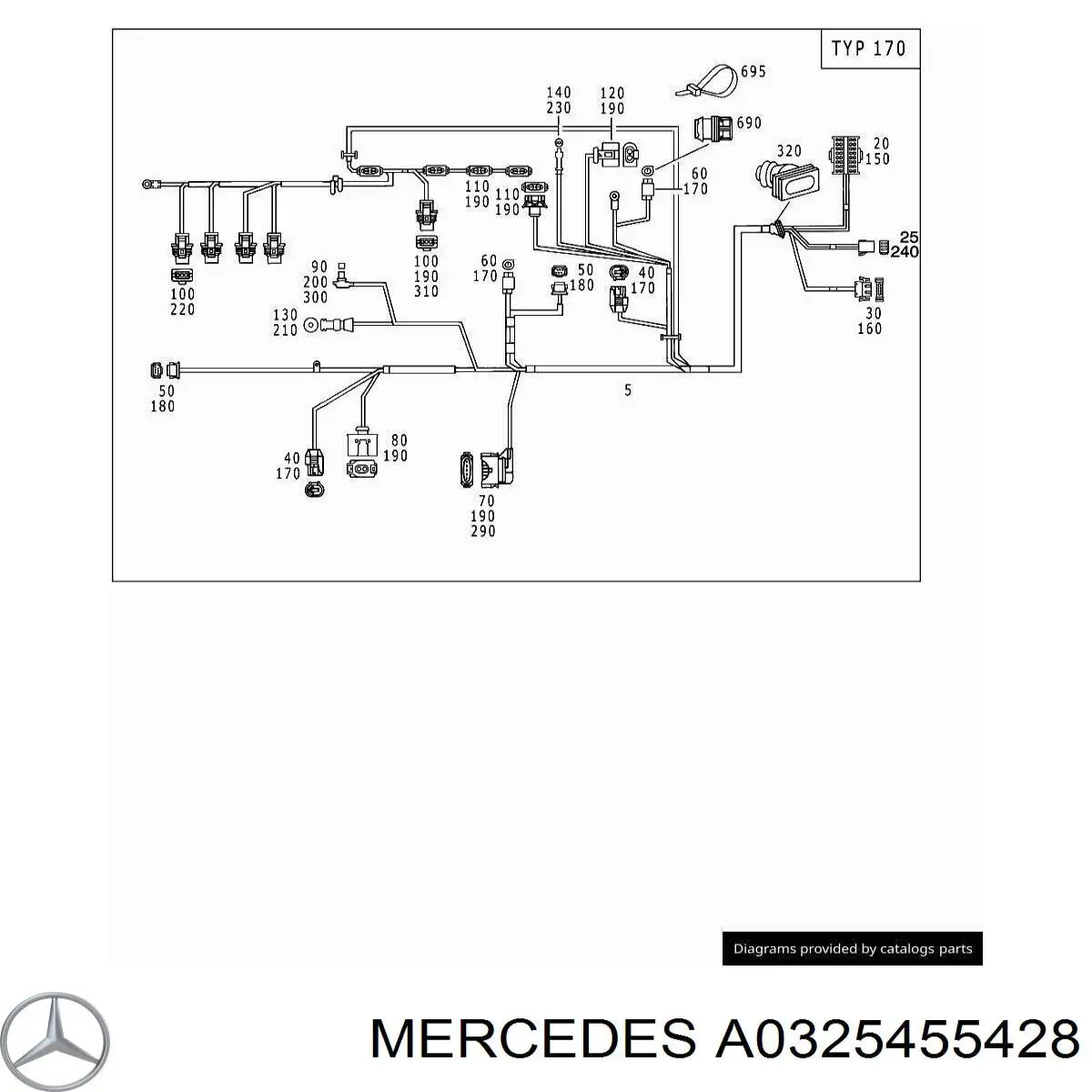  Mercedes A0325455428 precio, desde 4,04 EUR