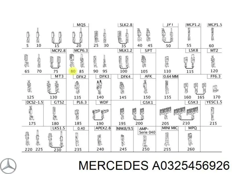  Mercedes A0325456926 precio, desde 9,74 EUR